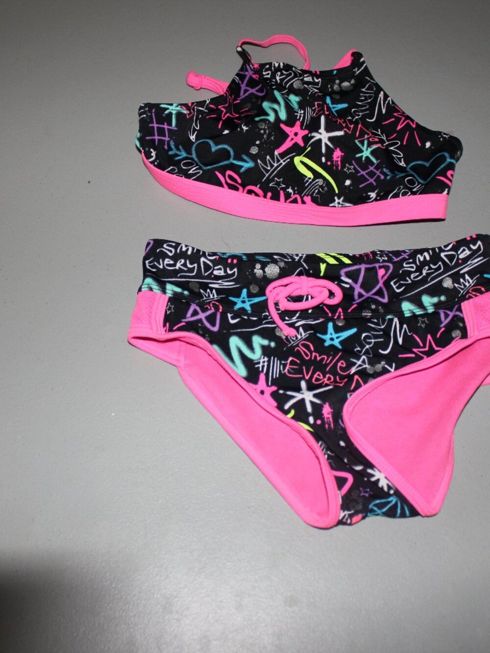 Multi Color 2 Pcs Justice Bikini Swimsuit Size 8